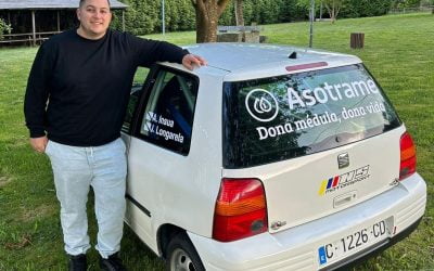 El piloto Adrián Insua llevará a los rallies un mensaje en favor de la donación de médula