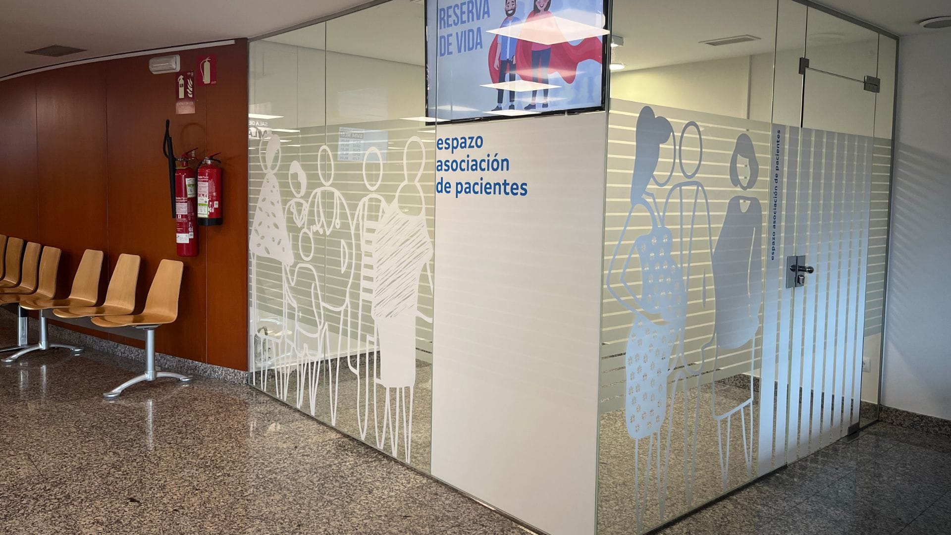 Espacio asociativo del Hospital Arquitecto Marcide.