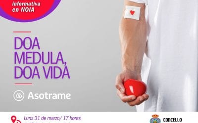 Asotrame ofrece el 31 de marzo una charla en Noia sobre donación de médula