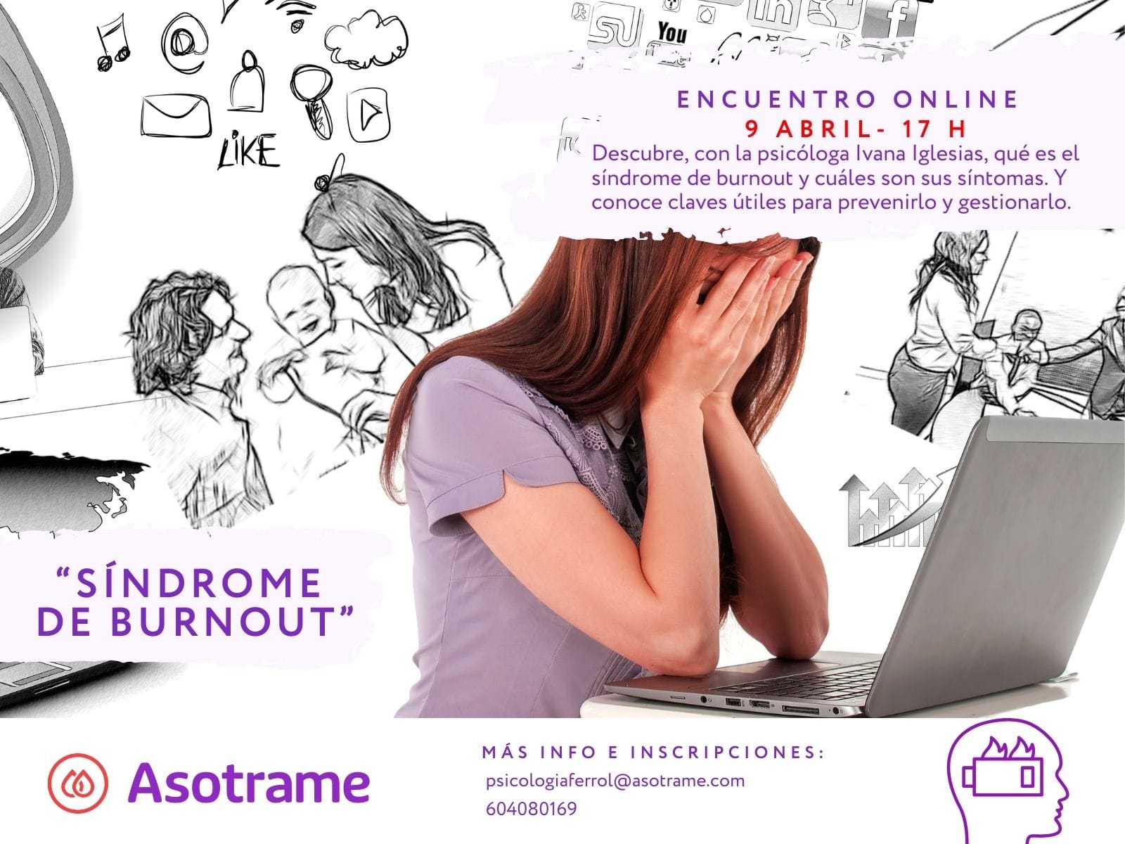 síndrome trabajador quemado charla burnout