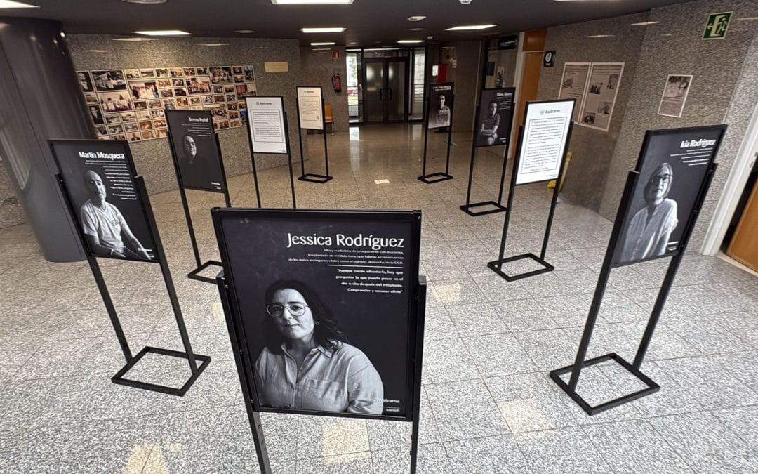 O Hospital Montecelo acolle a exposición de Asotrame “A pel como testemuño”