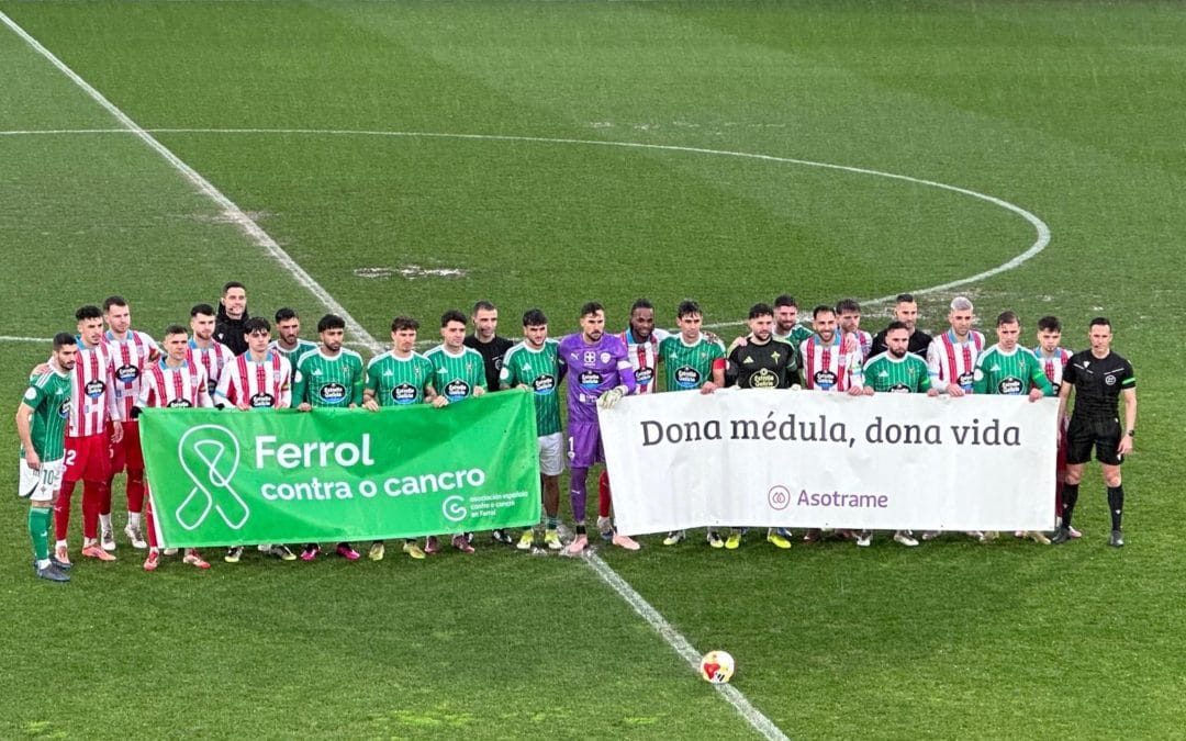 El Racing de Ferrol se implica en la campaña para fomentar la donación de médula ósea
